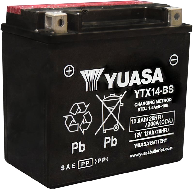 Yuasa YTX14-BS Chargeur de moto batterie / Batterie - Muziker