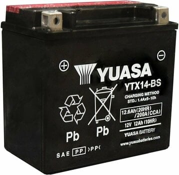 Moto nabíječka/ Baterie Yuasa YTX14-BS - 1