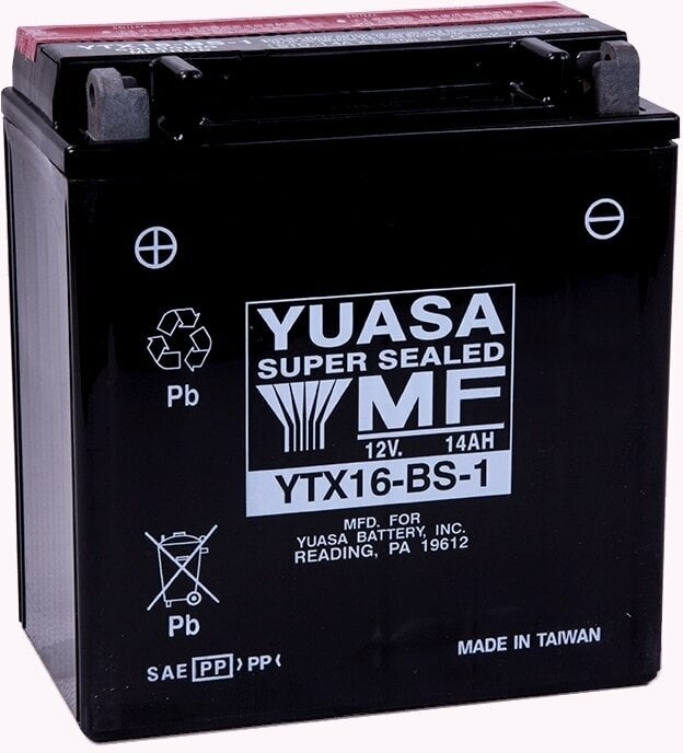 Motorradbatterie Yuasa YTX16-BS-1