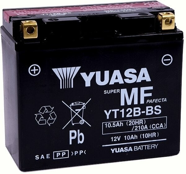 Motorrad batterieladegerät / Batterie Yuasa YT12B-BS