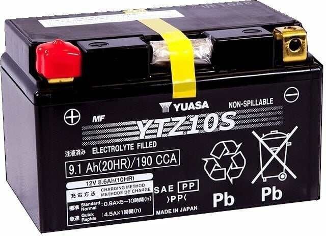 Motorrad batterieladegerät / Batterie Yuasa YTZ10S