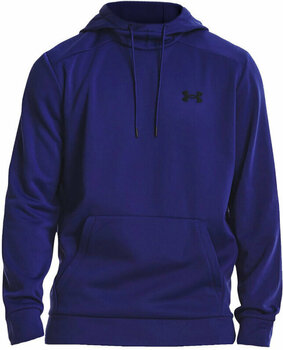 Fitness Sweatshirt Under Armour Men's Armour Fleece Hoodie Sonar Blue/Black M Fitness Sweatshirt - 1