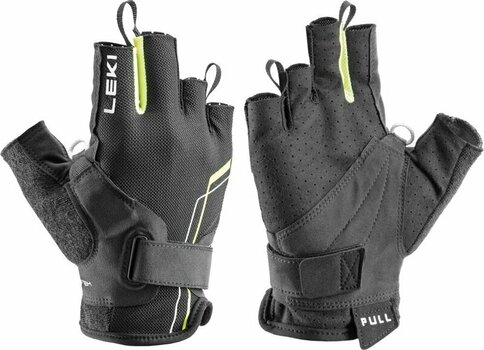 Gloves Leki Nordic Breeze Shark Short Black/Yellow/White 6 Gloves - 1