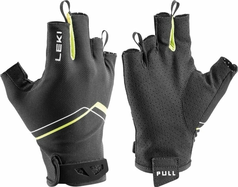 Gloves Leki Multi Breeze Short Black/Yellow/White 8 Gloves