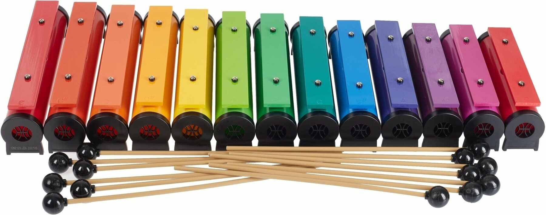 Kinder-Percussion Boomwhackers Chroma-Notes Resonator Bells Complete Set