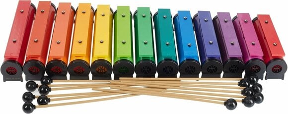 Perkuse pro děti Boomwhackers Chroma-Notes Resonator Bells Complete Set - 1