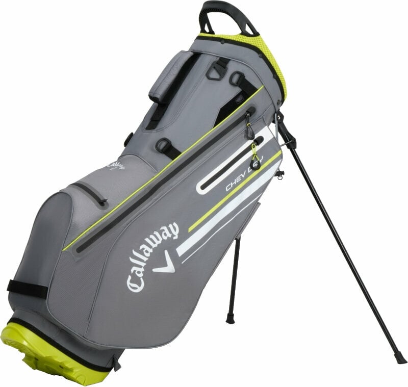Golfbag Callaway Chev Dry Golfbag Charcoal/Flower Yellow