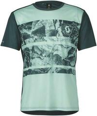 Fietsshirt Scott Trail Flow S/SL Men's T-shirt Green/Aruba Green S
