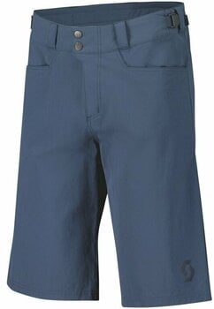Kolesarske hlače Scott Trail Flow w/pad Metal Blue S Kolesarske hlače - 1