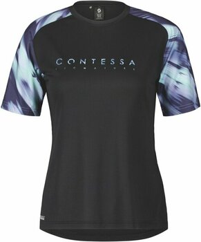 Odzież kolarska / koszulka Scott Trail Contessa Signature S/SL Women's Shirt Golf Black XS - 1