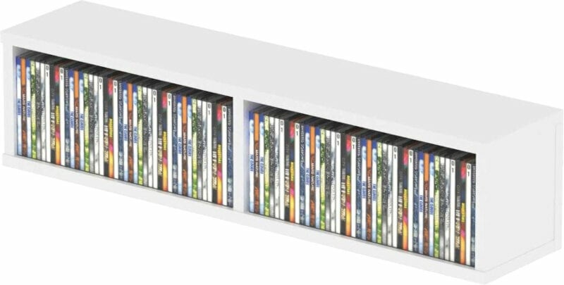 Möbel für LP-Schallplatten Glorious CD Box 90 White