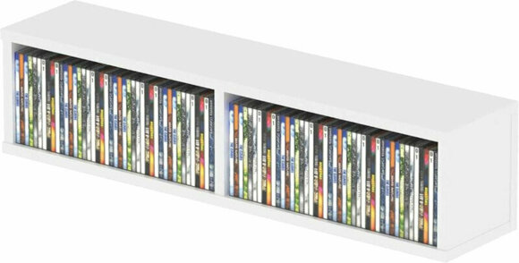 Möbel für LP-Schallplatten Glorious CD Box 90 White - 1