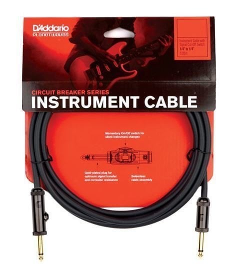 Instrument Cable D'Addario Planet Waves PW-AG-30 Black 9 m Straight - Straight