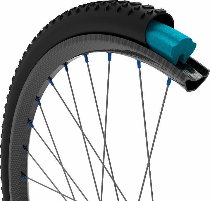 Bike inner tube Tubolight Evo Gravel 25-42 58.0 Blue Presta Anti-puncture foam