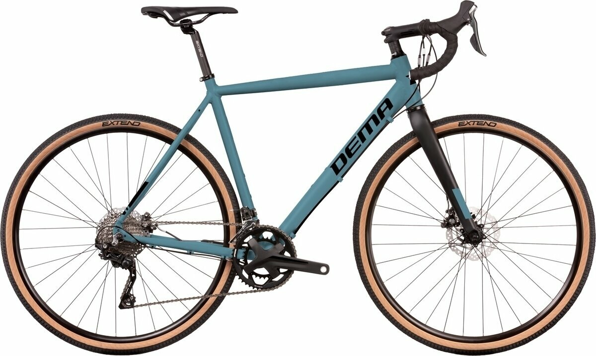 Bicicleta de gravilha/ciclocross DEMA Gritch 5 Shimano GRX RX400 2x10 Blue/Black L Shimano 2023
