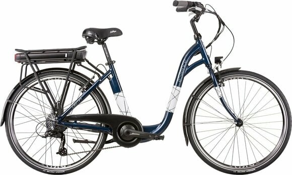 Bicicletă electrică Trekking / City DEMA E-Silence Sunrace RDM41 8SPD 1x7 Blue/White - 1
