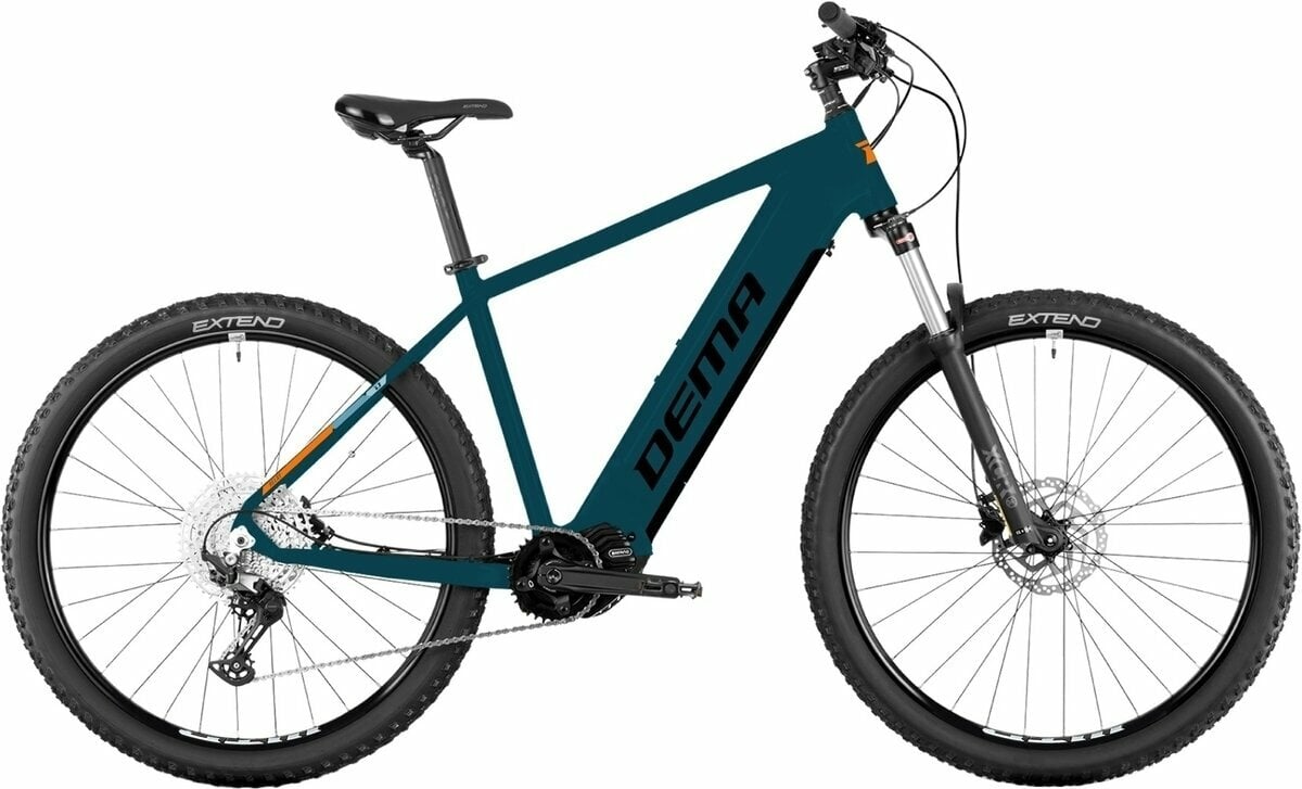 Bicicleta montana electrica DEMA Relay Shimano Deore RD-M4120-SGS 1x10 Dark Lagoon/Black M