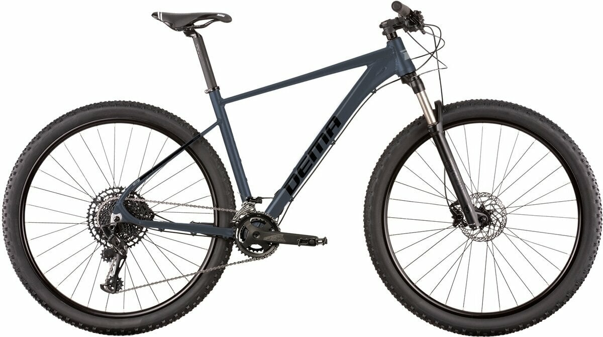 Hardtail fiets DEMA Energy 9 Shimao Deore M4120-SGS 2x10 Metal Grey/Black M