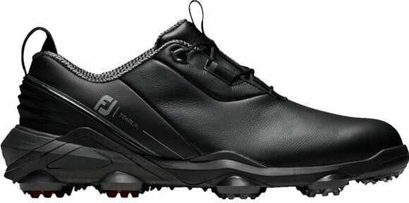 Herren Golfschuhe Footjoy Tour Alpha Mens Golf Shoes Black/Charcoal/Red 40,5 - 1