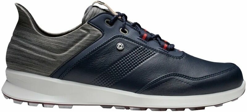 Herren Golfschuhe Footjoy Stratos Mens Golf Shoes Navy/Grey/Beige 42,5