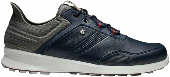 Herren Golfschuhe Footjoy Stratos Mens Golf Shoes Navy/Grey/Beige 42,5 - 1