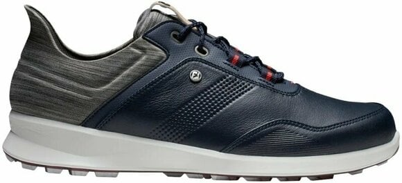 Herren Golfschuhe Footjoy Stratos Mens Golf Shoes Navy/Grey/Beige 44,5 - 1