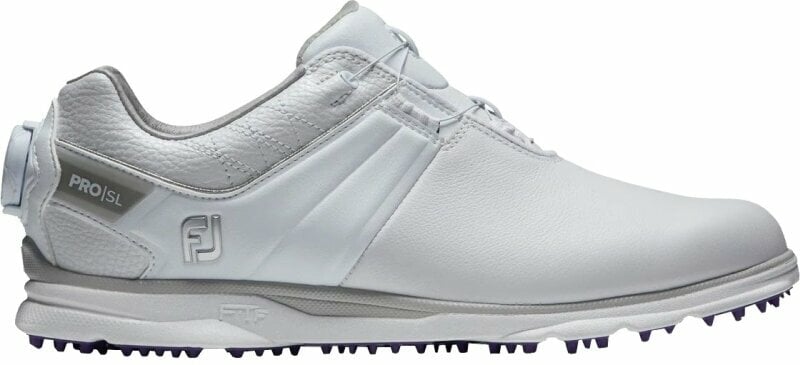 Chaussures de golf pour femmes Footjoy Pro SL BOA Womens Golf Shoes White/Grey 41