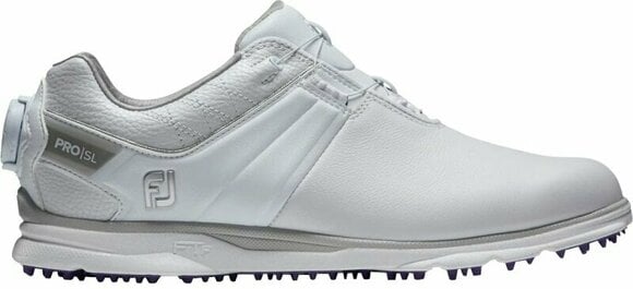Ženski čevlji za golf Footjoy Pro SL BOA Womens Golf Shoes White/Grey 41 - 1