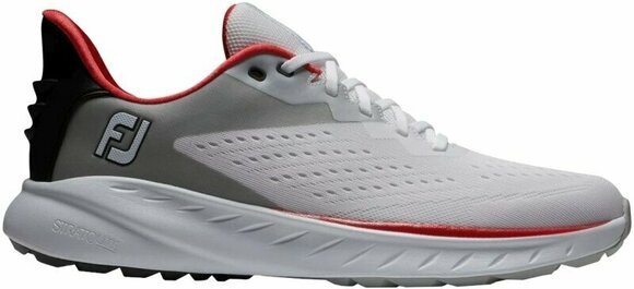 Herren Golfschuhe Footjoy Flex XP Mens Golf Shoes White/Black/Red 42 - 1