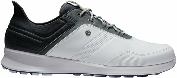 Men's golf shoes Footjoy Stratos Mens Golf Shoes White/Black/Iron 39 - 1
