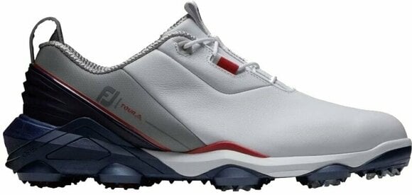 Heren golfschoenen Footjoy Tour Alpha Mens Golf Shoes White/Navy/Grey 42,5 - 1