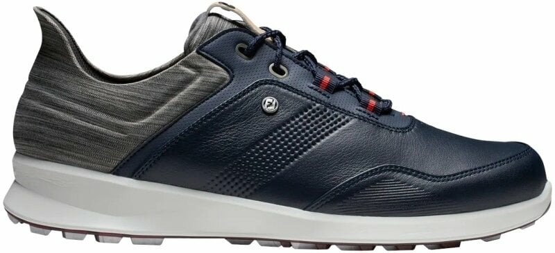 Chaussures de golf pour hommes Footjoy Stratos Mens Golf Shoes Navy/Grey/Beige 41