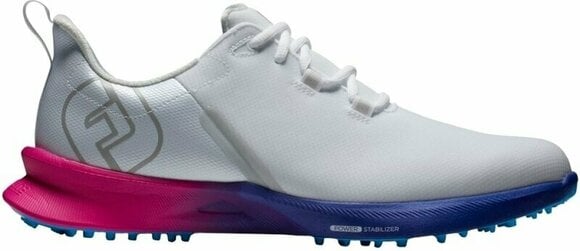 Golfsko til mænd Footjoy FJ Fuel Sport Mens Golf Shoes White/Pink/Blue 41 - 1