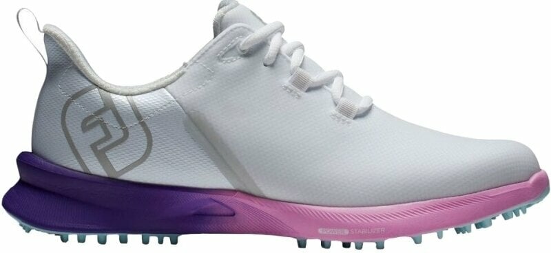Женски голф обувки Footjoy FJ Fuel Sport Womens Golf Shoes White/Purple/Pink 36,5