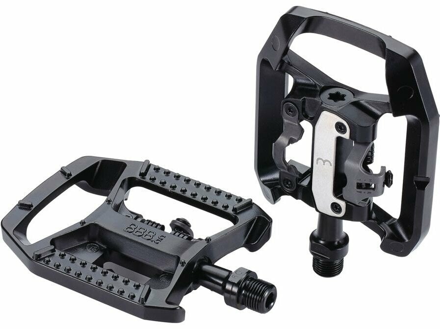 Pedais clipless BBB DualChoice Black Clip-In Pedals
