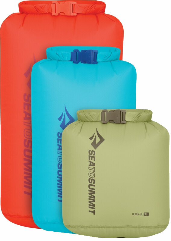 Водоустойчива чанта Sea To Summit Ultra-Sil Dry Bag Set Tarragon/Blue Atoll/Spicy Orange 3L/5L/8L