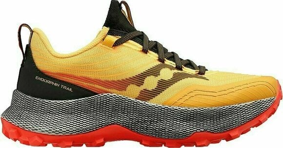 Trail running shoes Saucony Endorphin Trail Mens Shoes Vizigold/Vizired 43 Trail running shoes - 1