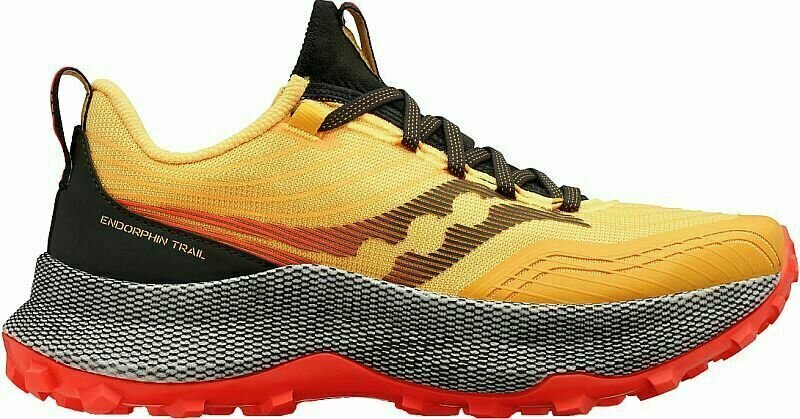 Трейл обувки за бягане Saucony Endorphin Trail Mens Shoes Vizigold/Vizired 44 Трейл обувки за бягане