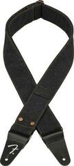 Textile guitar strap Fender Wrangler Denim Strap Textile guitar strap Black
