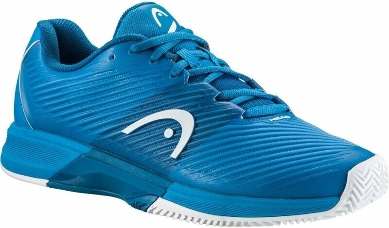 Férfi tenisz cipők Head Revolt Pro 4.0 Men Blue/White 45 Férfi tenisz cipők