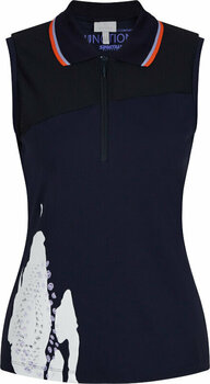 Polo Shirt Sportalm Gerda Womens Sleeveless Deep Water 40 Polo Shirt - 1