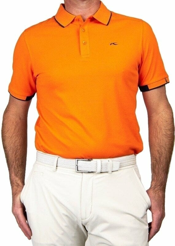 Polo Shirt Kjus Mens Stan Polo S/S Orange 52