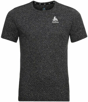 Ανδρικές Μπλούζες Τρεξίματος Kοντομάνικες Odlo The Run Easy Millennium Linencool T-Shirt Black Melange S Ανδρικές Μπλούζες Τρεξίματος Kοντομάνικες - 1