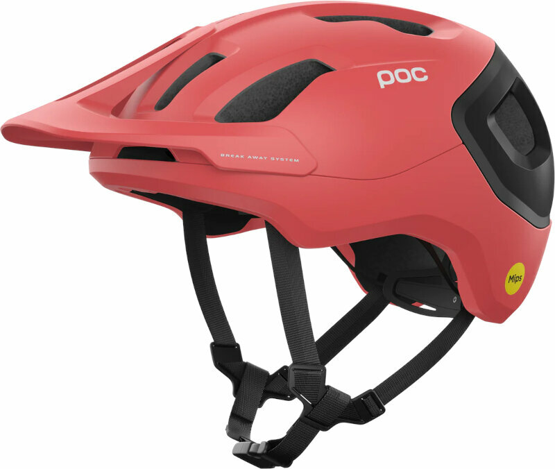 Cyklistická helma POC Axion Race MIPS Ammolite Coral/Uranium Black Matt 51-54 Cyklistická helma