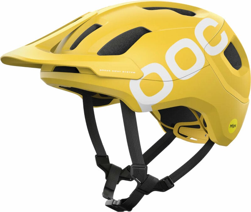 Cyklistická helma POC Axion Race MIPS Aventurine Yellow Matt 55-58 Cyklistická helma