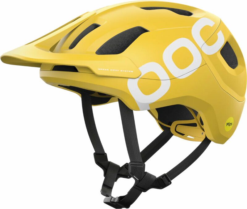 Cyklistická helma POC Axion Race MIPS Aventurine Yellow Matt 51-54 Cyklistická helma