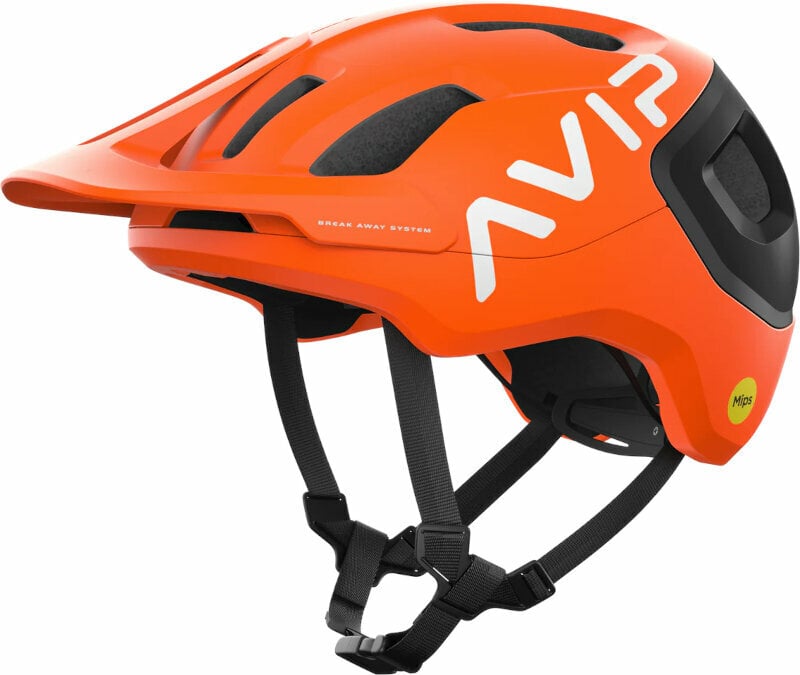 Cyklistická helma POC Axion Race MIPS Fluorescent Orange AVIP/Uranium Black Matt 48-52 Cyklistická helma