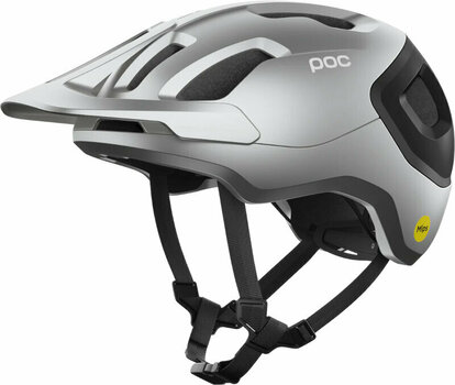 Cyklistická helma POC Axion Race MIPS Uranium Black/Argentite Silver Matt 55-58 Cyklistická helma - 1