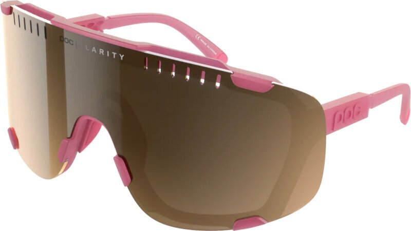 Колоездене очила POC Devour Actinium Pink Translucent/Brown Silver Колоездене очила
