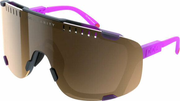 Cyklistické brýle POC Devour Fluorescent Pink/Uranium Black Translucent/Brown Silver Cyklistické brýle - 1